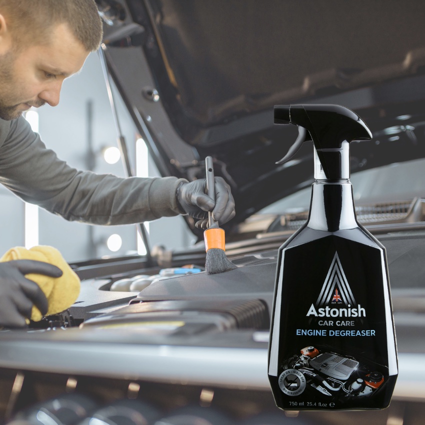 Dung dịch tẩy rửa làm sạch động cơ xe ô tô tẩy dầu nhớt động cơ xe hơi dạng xịt Astonish C1606-750ml