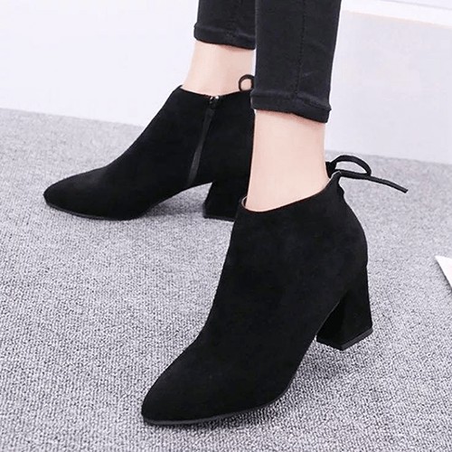 GIÀY BỐT NỮ DA LỘN GÓT NƠ | BigBuy360 - bigbuy360.vn