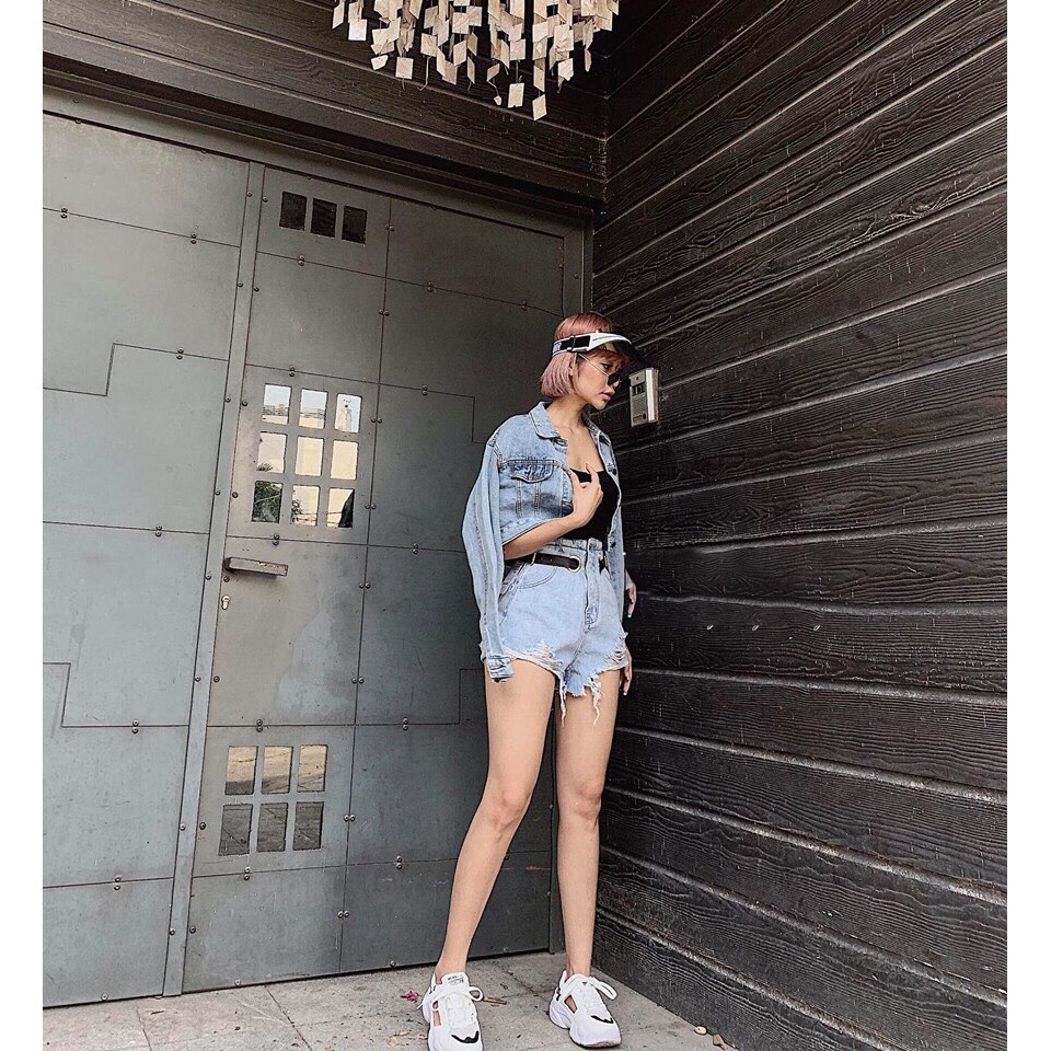 quần short jeans nữ thiết kế đẹp hợp thời trang 2019 A001