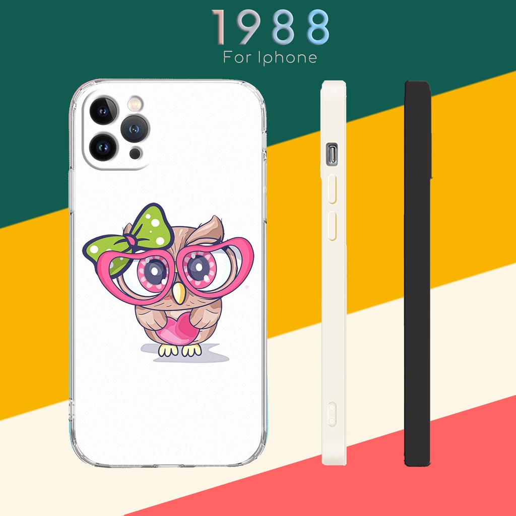 Ốp in hình cú mèo đáng yêu december Iphone 6 7 8 X XR XS SE 11 12 13 PLUS PRO PROMAX LRT220352