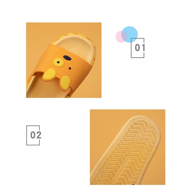 Dép đi trong nhà Họa Tiết Bò Hoạt Hình Thời Trang Mùa Hè