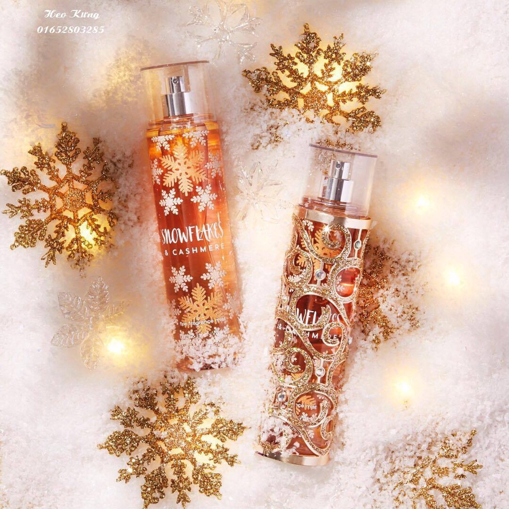 Xịt Thơm Toàn Thân SNOWFLAKES & CASHMERE 30ml/50ml/100ml/fFullsize 236ml +jɥȽÿ08+