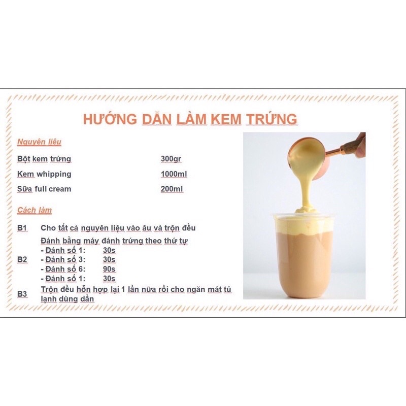 Bột kem trứng Xiaka 1kg