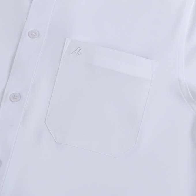 Áo Sơ Mi Nam Công Sở Trung Niên Anton Trắng Trơn Dài Tay Vải Nano Chống Nhăn - YSRD05