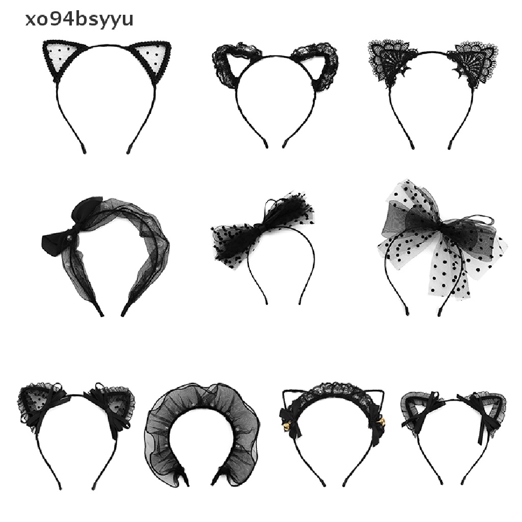 Băng Đô Tai Mèo Phối Ren Gợi Cảm xo94bsyyu