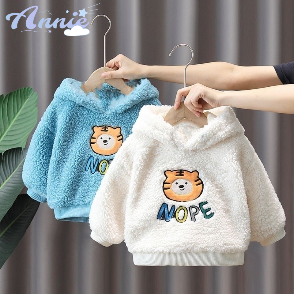 Annie Áo sweater Vải cashmere Ấm Áp Thời Trang Thu Đông Cho Bé Trai Và Bé Gái