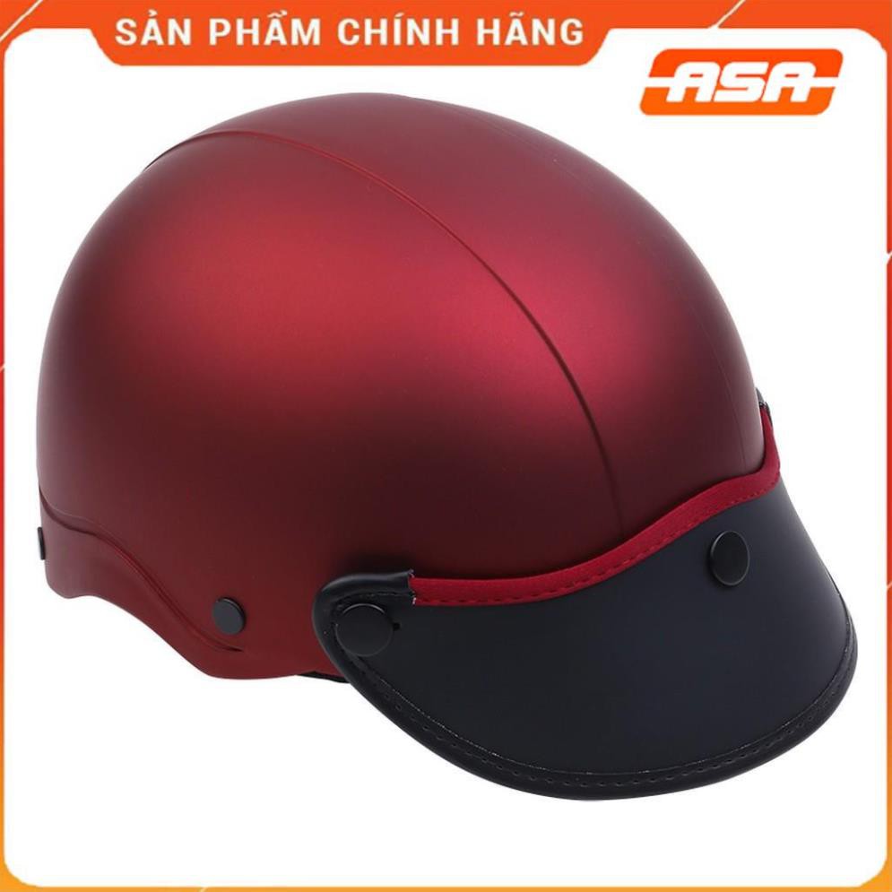 Mũ Bảo Hiểm 1/2 ASAMA -  sơn mờ - ASA HELMETS