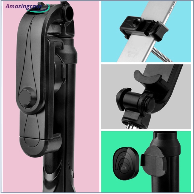 Gậy Tự Sướng Bluetooth Xt10 Có Thể Gập Lại Xoay 360 Độ Kèm Giá Đỡ Cho Điện Thoại Xt09 | BigBuy360 - bigbuy360.vn