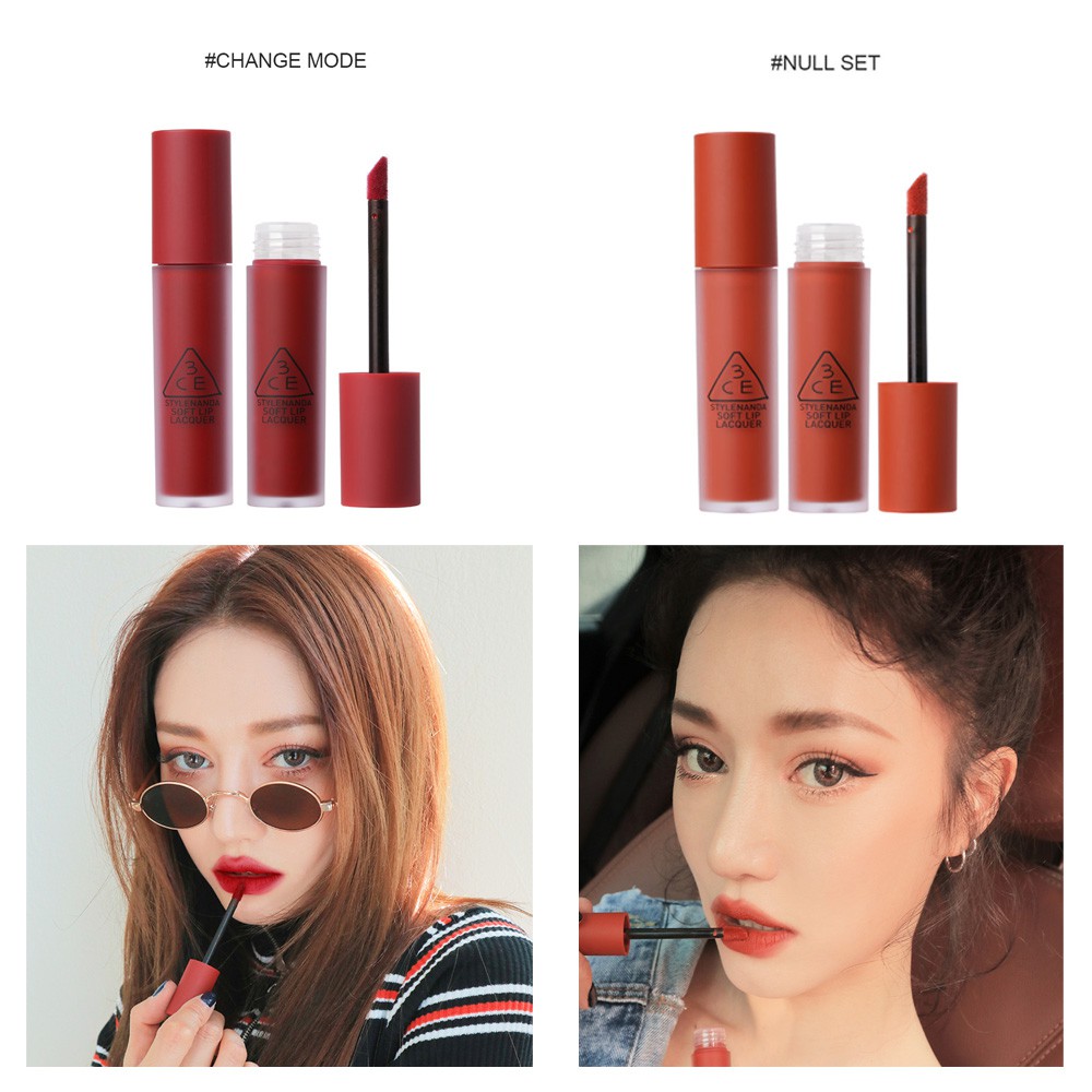 Son kem lì 3CE Soft Lip Lacquer #MIDNIGHT BOTTLE