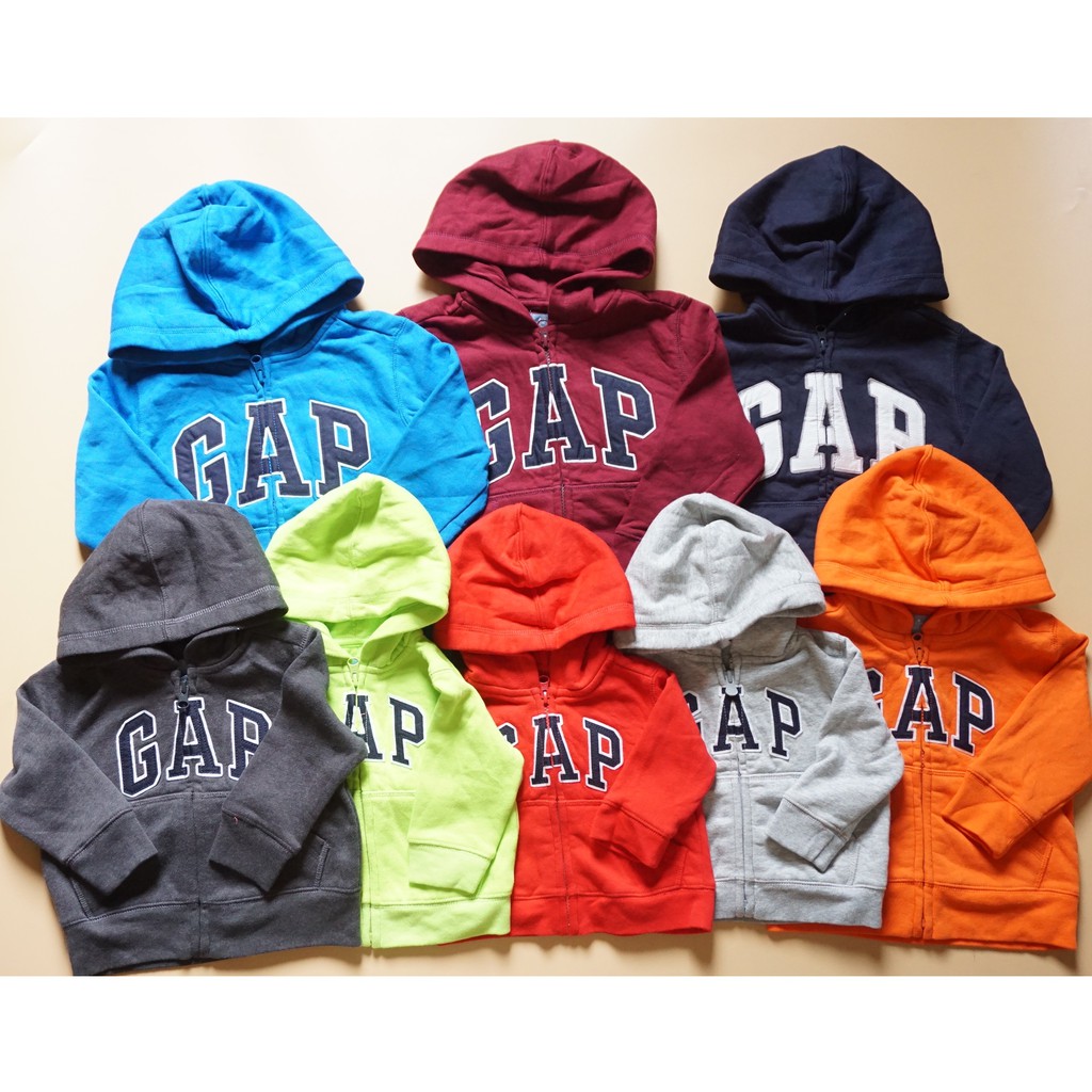 Áo khoác GAP cho bé [CAO CẤP, XUẤT DƯ XỊN] 1-5 tuổi (5-21kg) G.A.P, baby GAP nỉ lót bông, Hoodie khóa kéo có nón