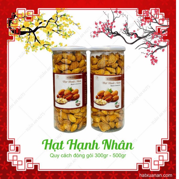 Hạt dinh dưỡng hanh nhân rang bơ còn vỏ 500gr - Pita shop