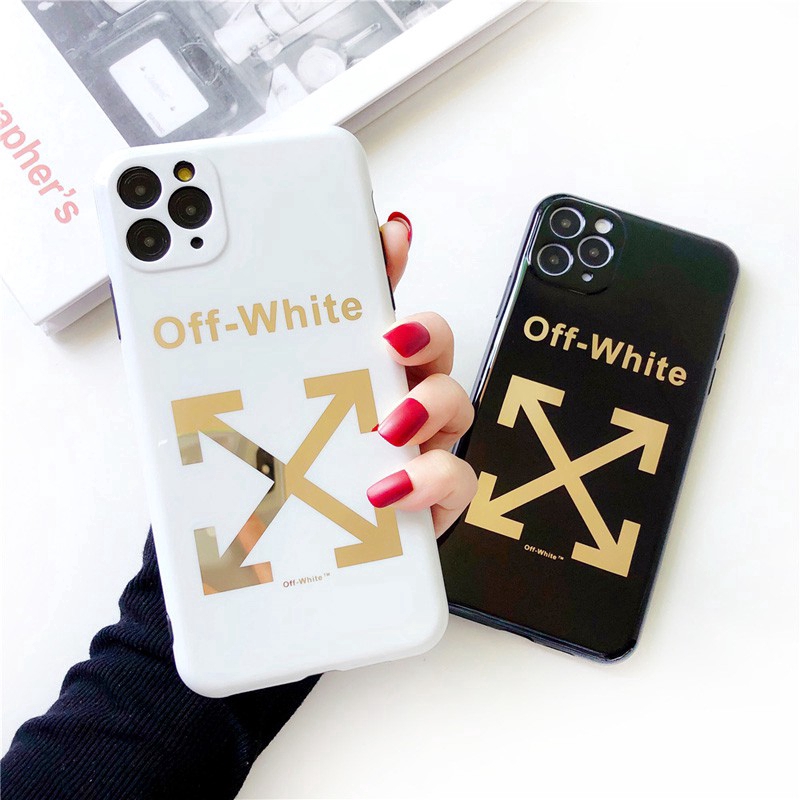 Hot Brand Gilding Nike iPhone 11 Case 11 Pro 7 8 Plus X XS XR XS Max Mobile Phone Case Gilded Luxury Golden Apple Phone Cover DHL&OFF-White Fashionable Shockproof Soft Casing