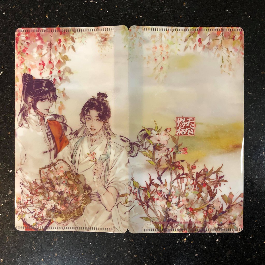Combo 2 kẹp tài liệu mini Thiên Quan Tứ Phúc manhua STARember minh họa, chính hãng Bilibili