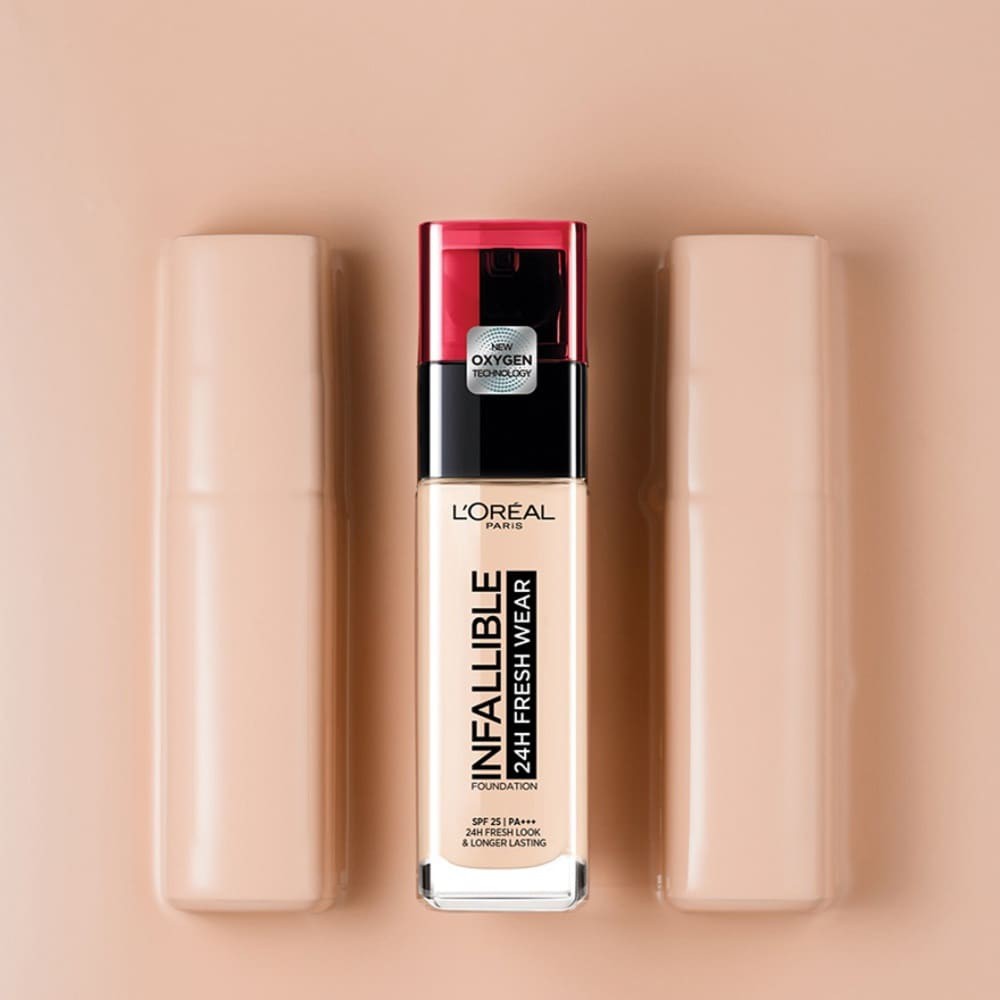 Kem Nền L'oreal 24H Fresh Wear Foundation SPF25 PA+++ Lâu Trôi 30ml - 220 Sand