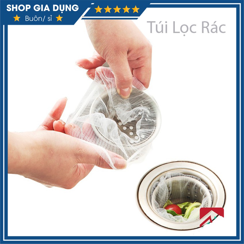 Set 100 Túi Lọc Rác Bồn Rửa Chén Bát Siêu Tiện Dụng, Gia Dụng Thông Minh