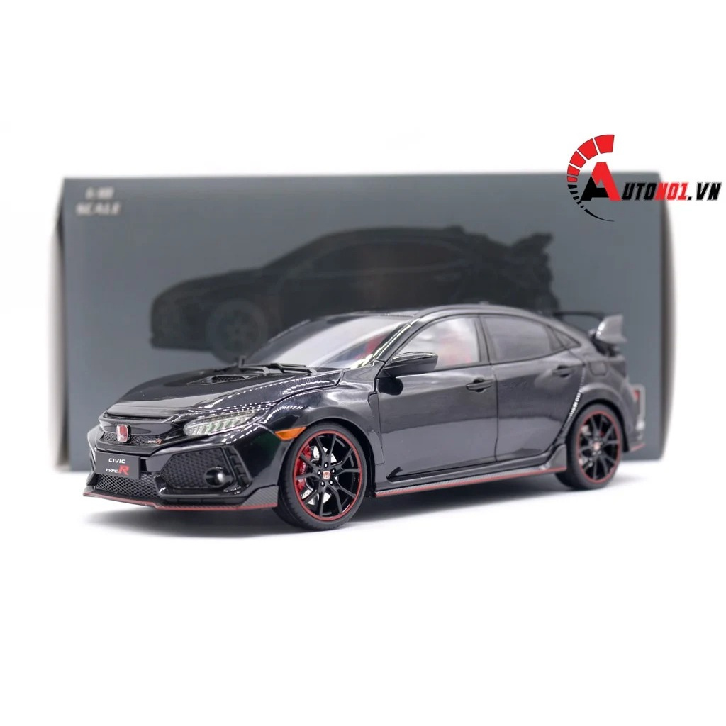 MÔ HÌNH XE HONDA CIVIC HATCHBACK TYPE R BLACK 1:18 LCD 7579