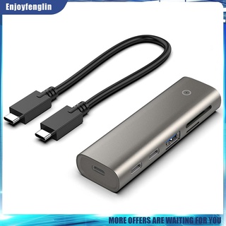 Hub 6 Trong 1 HC463 10Gbps USB 3.1 Gen2 Hỗ Trợ Thẻ TF