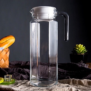 Bình thủy tinh miệng rót 1 lít -lục gíac deli eh1004-2