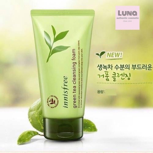 Sữa rửa mặt chiết xuất trà xanh Innisfree Hàn Quốc