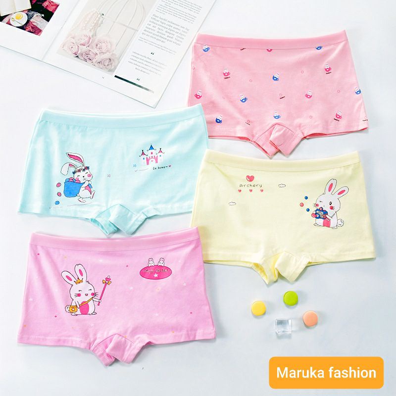 COMBO 4 Quần chíp đùi cotton cho bé gái xinh cực xinh☆☆MARUKA FASHION