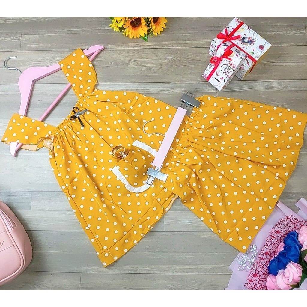 ❌ MẪU HOT❌❌ Đồ bộ đùi 2 dây chấm bi có túi , đồ bộ nữ mặc nhà xinh xắn , dễ thương chipchip90 M0097