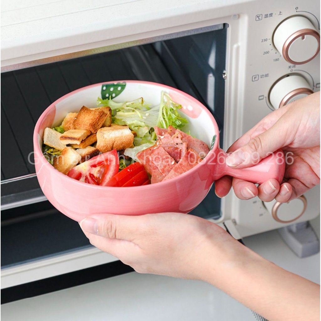 Chén Dĩa Sứ Bát Ăn Cơm Đĩa Sứ Decor trang trí đồ ăn, đựng salat xinh yêu chảo béo hoa quả cực đẹp