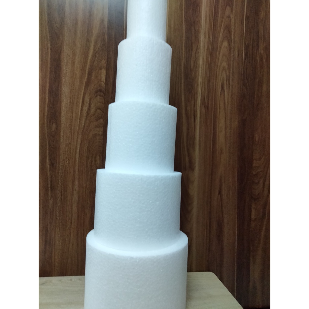Xốp tròn luyện làm bánh kem, làm cháp ăn hỏi, chụp hình ( xốp mềm; cao 18cm)( shop nhận ship cod)✨