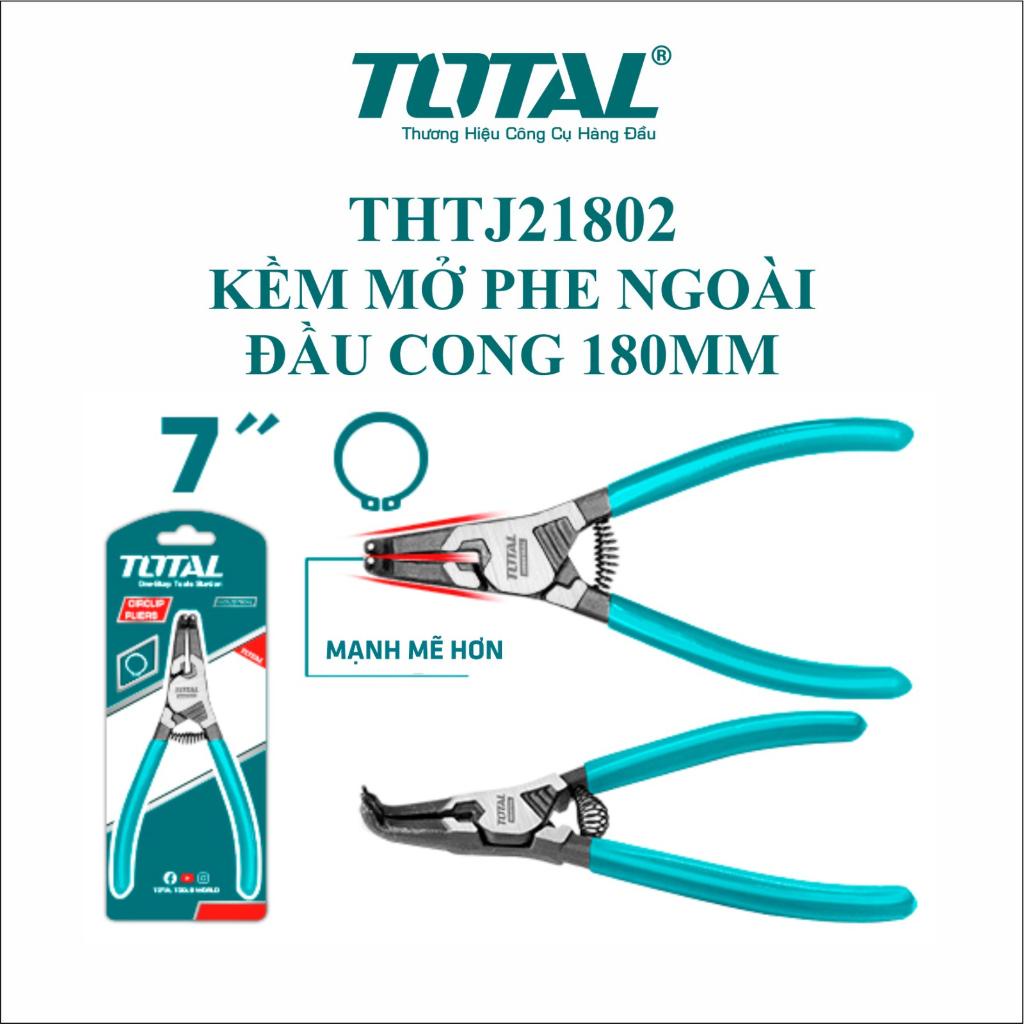 Kìm mở phe ngoài đầu thằng cong (mũi toi cứng) TOTAL THTJ21801 THTJ21802