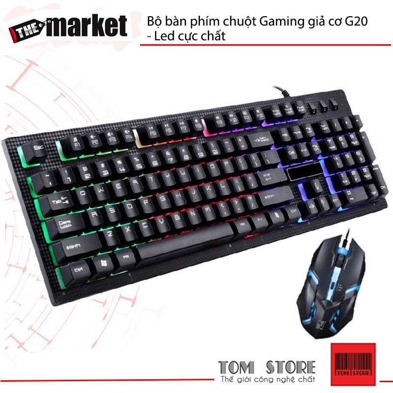 Bộ bàn phím chuột Gaming giả cơ G20 - Led cực chất