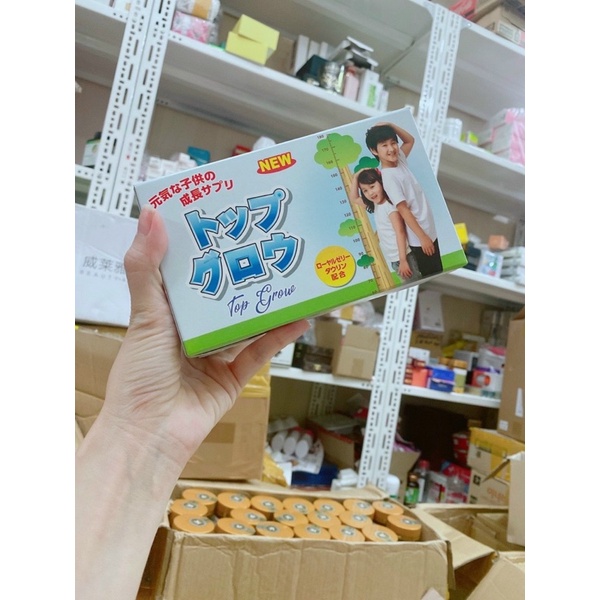 TOP GROW Vitamin Tăng Chiều Cao Cho Bé Nhật Bản - Hộp 10 chai
