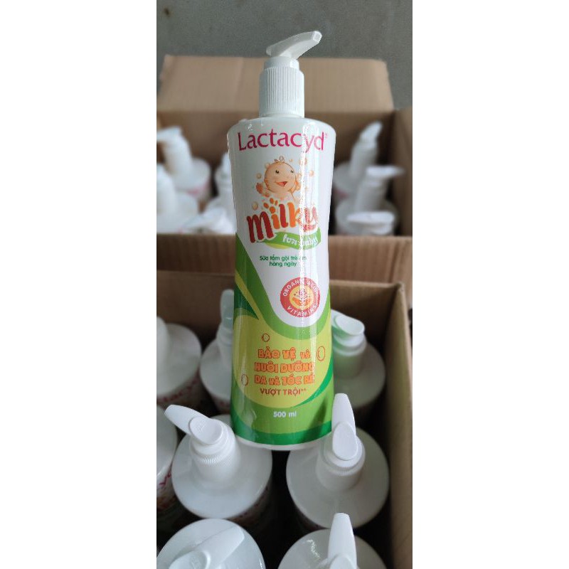 Sữa tắm gội trẻ em Lactacyd Milky 500ml | BigBuy360 - bigbuy360.vn