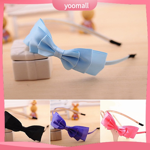 Băng Đô Cài Tóc Đính Nơ Lớn Dễ Thương Dành Cho Bé Gái