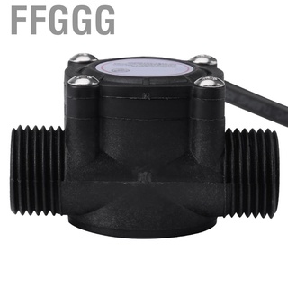 Ffggg Precision G3/4 Thread Water Flow Sensor Hall Effect Flowmeter 1-30L/min Black oe