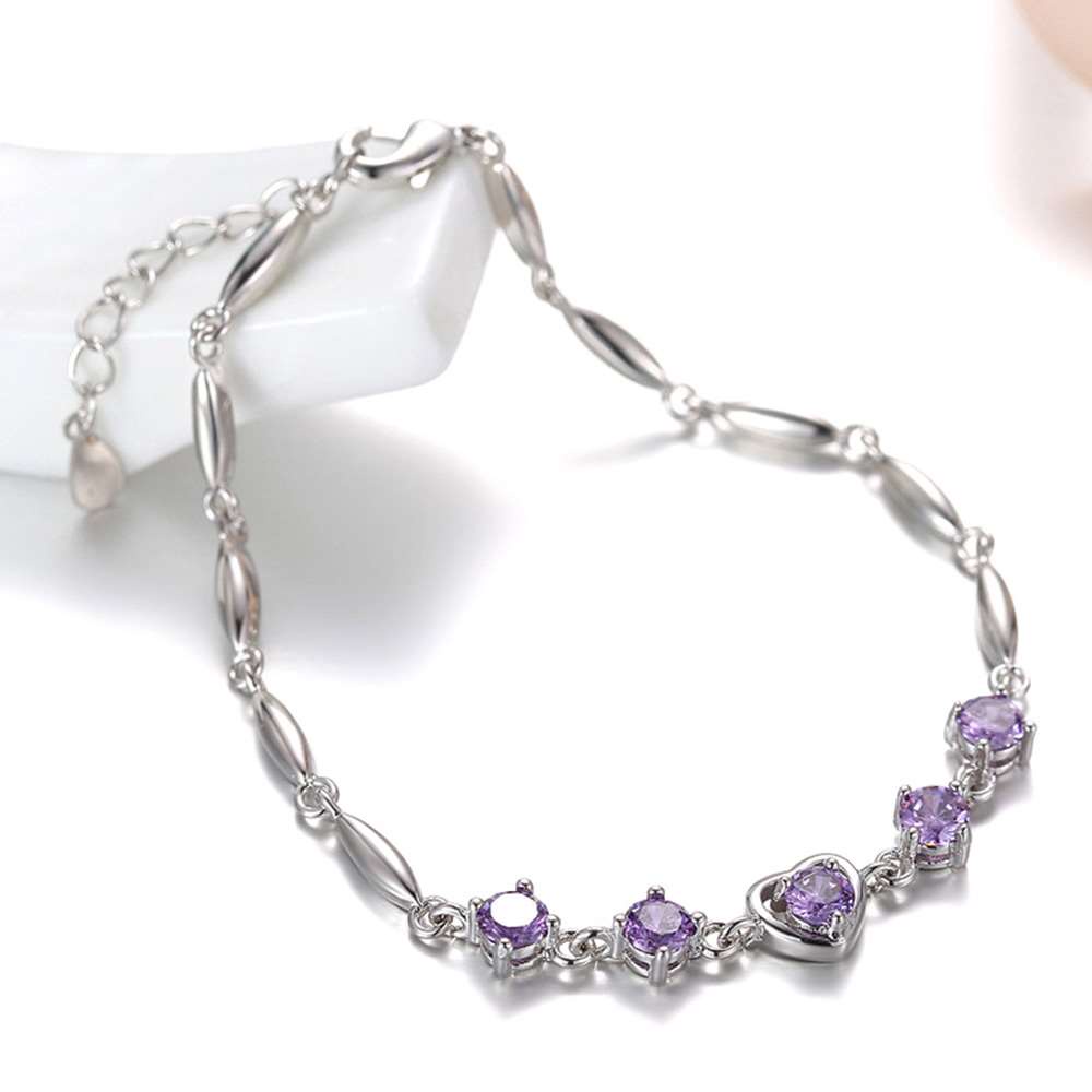 Vòng Tay Nữ Mạ Bạch Kim Đồng wh071