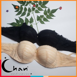 Áo Lót Nữ Sister Hood Ren Họa Tiết Cúp Ngang Ngực Không Gọng