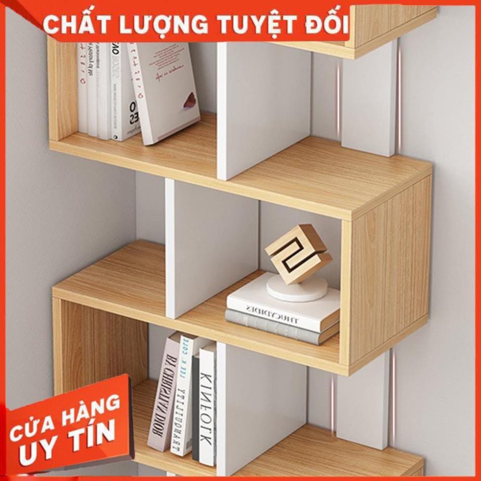 Kệ sách ziczac để sàn hiện đại cao cấp( tặng kèm tua vit) | BigBuy360 - bigbuy360.vn