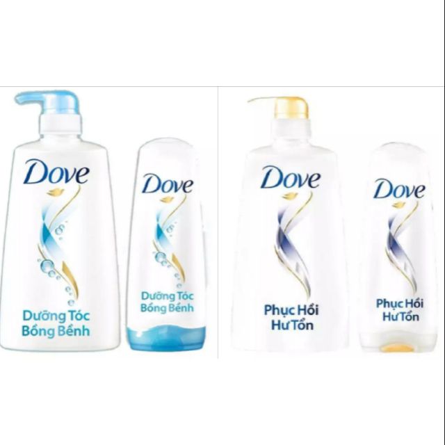 Combo dầu gội - xả Dove