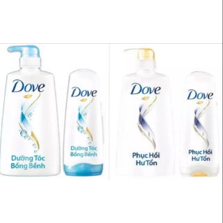 Combo dầu gội - xả Dove