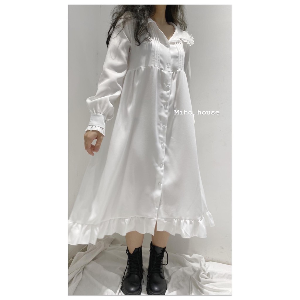 (FREESHIP) Đầm trắng công chúa hàng quảng châu cao cấp Ulzzang