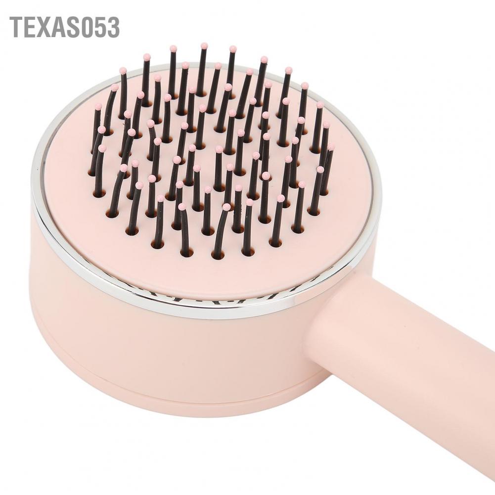Texas053 Texas053 Bàn chải đệm khí cho phụ nữ Detangling Massage tóc Công cụ tạo kiểu thẳng xoăn Màu hồng