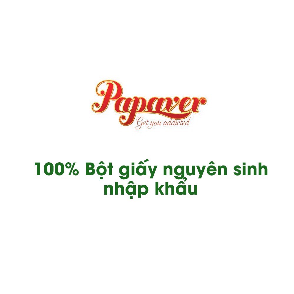 Giấy ăn Nhà hàng Papaver bịch lớn 1kg, siêu mềm, siêu dai, 100% bột giấy nguyên sinh, không bụi