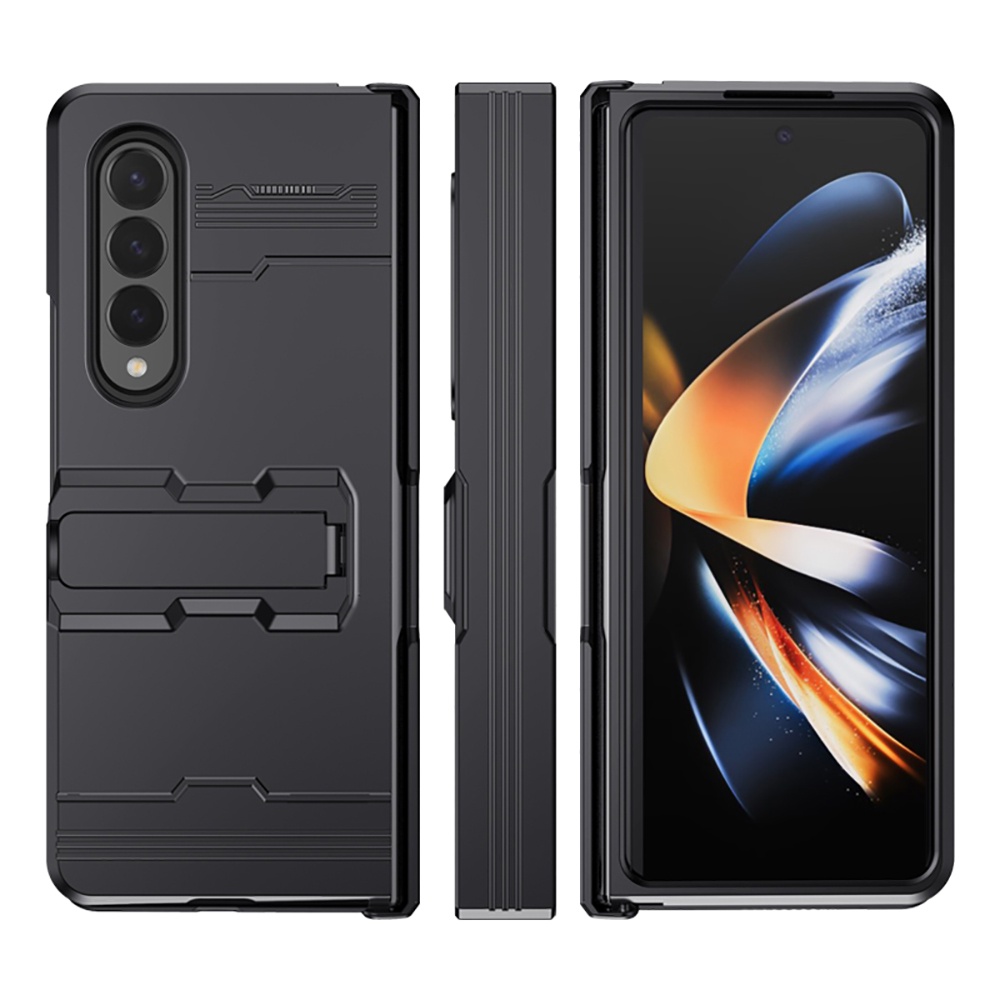 Hinge Phone Case For Samsung Galaxy Z Fold 4 5G Armor Cover Full Protection Shockproof Bracket