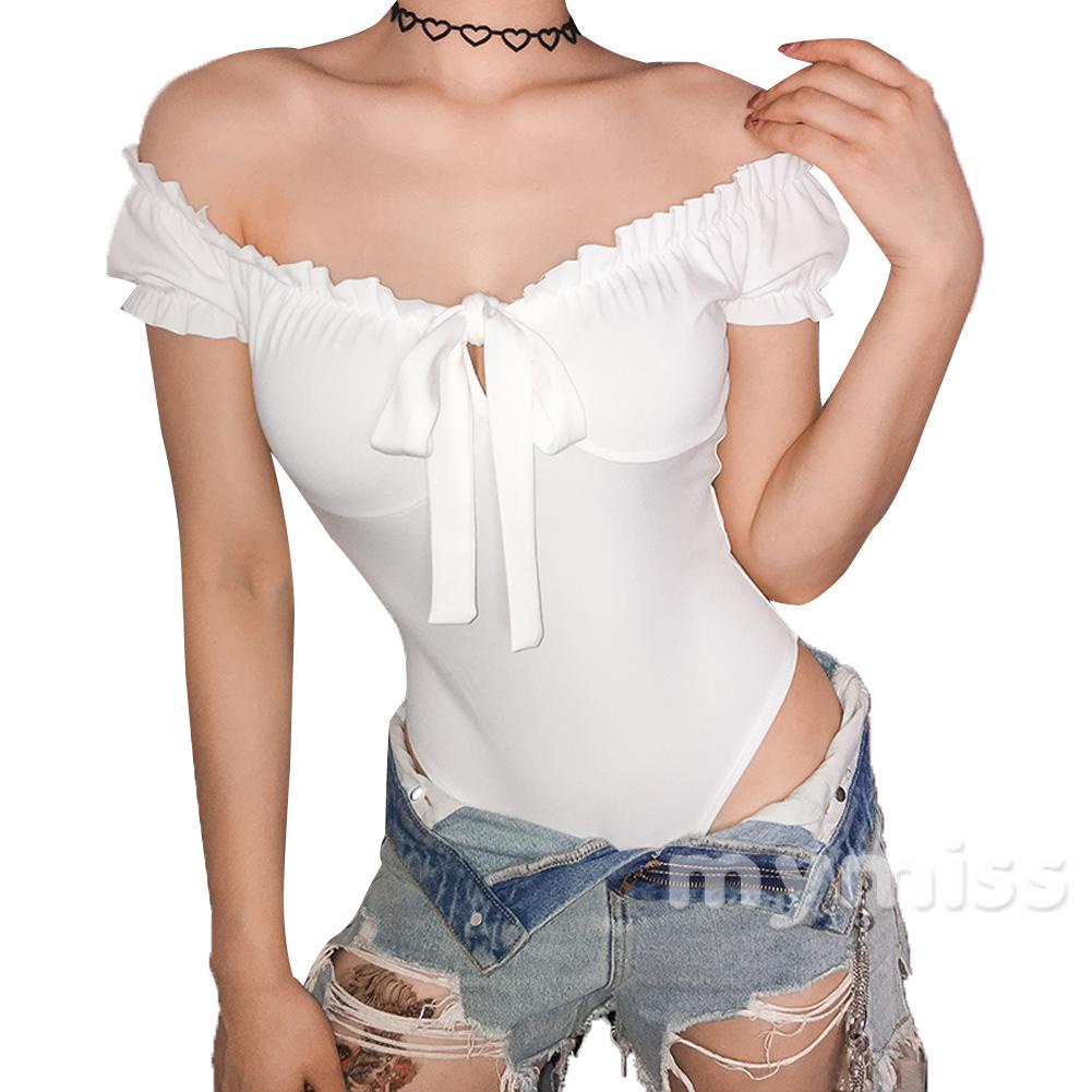 Áo liền quần Trễ Vai Tay Phồng Thời Trang Cho Nữ | BigBuy360 - bigbuy360.vn