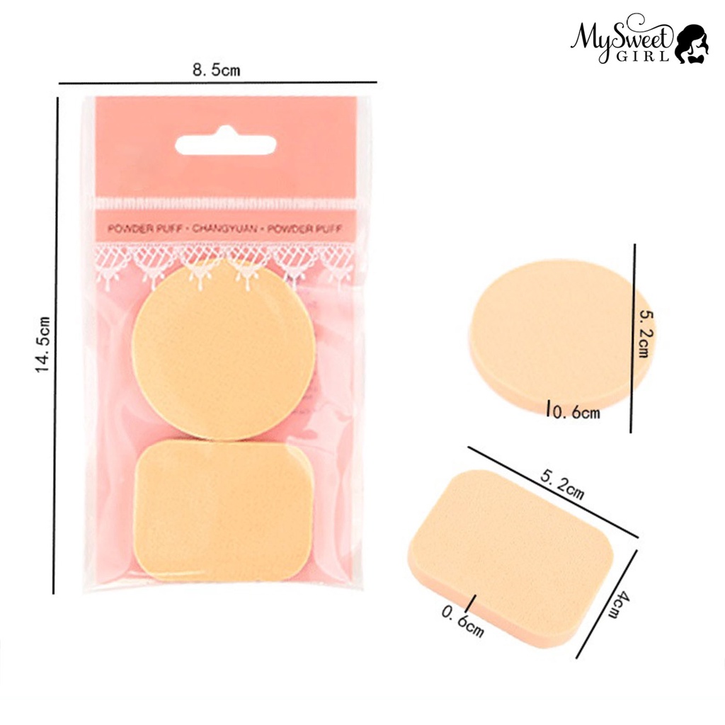 (Hàng Mới Về) Set 2 Mút Trang Điểm Mềm Mại Sử Dụng Khô / Ướt Cho Nữ | BigBuy360 - bigbuy360.vn