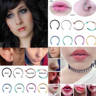 Khuyên môi mũi giả titan ( 1 chiếc)