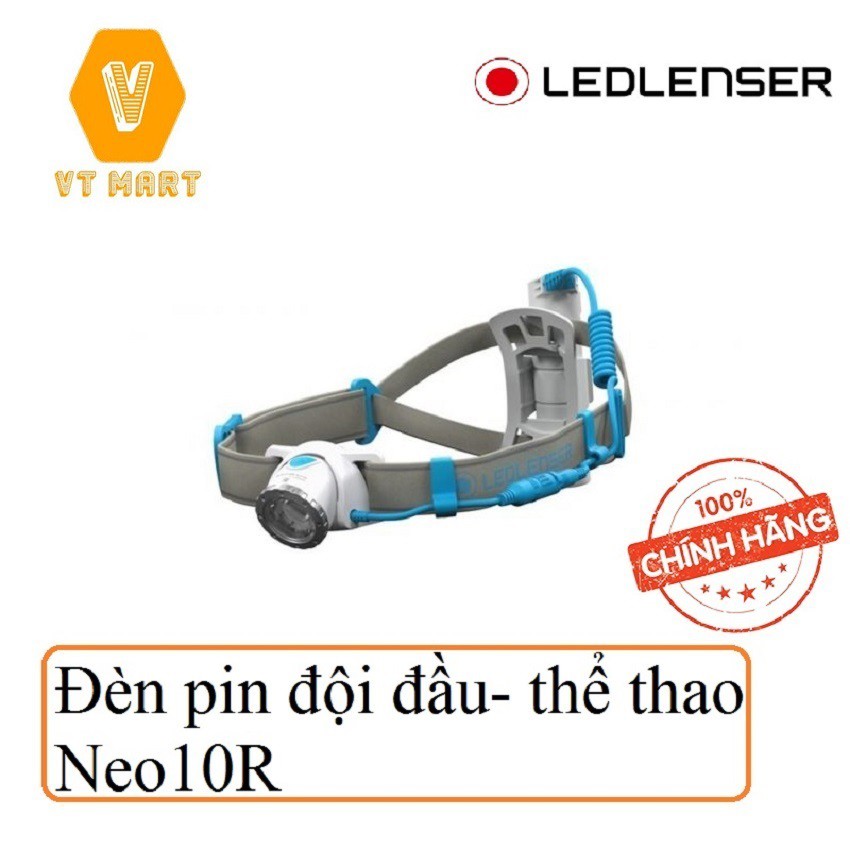 [ CAO CẤP] Đèn pin đội đầu thể thao Ledlenser NEO10R Màu Blue chuyên dùng để dẫn đường, điều chỉnh theo mọi tình huống.