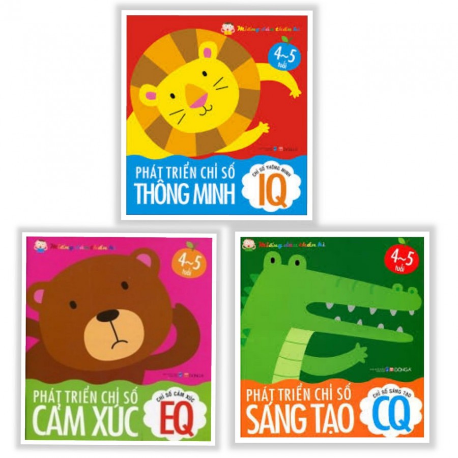 Sách Combo 3 cuốn Phát Triển Trí Tuệ: Phát Triển Chỉ Số Thông Minh IQ EQ CQ