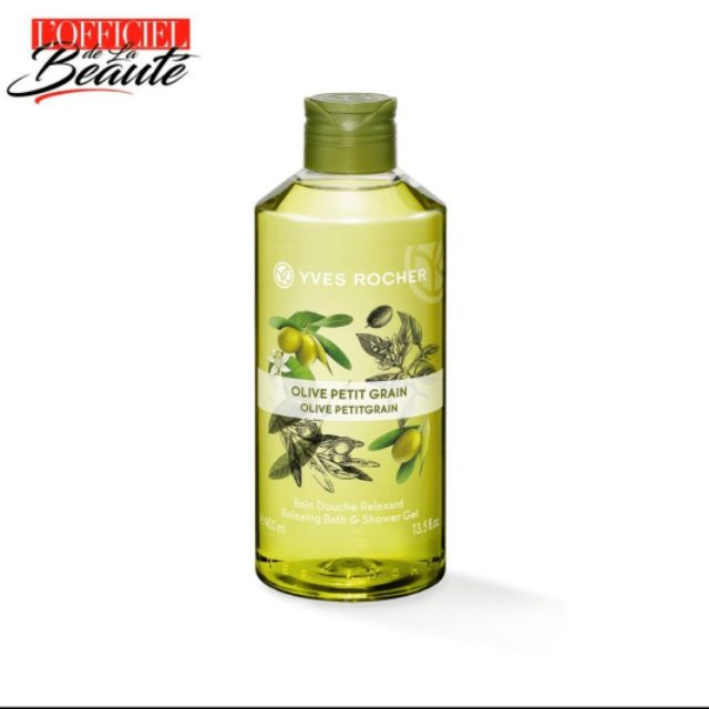 Gel Tắm Yves Rocher Relaxing Bath And Shower Gel Olive Lemongrass 400ml