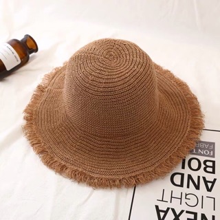 Mũ cói vintage đi biển
