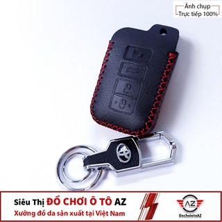 Bao da bọc chìa khóa ô tô Toyota 4 nút khóa thông minh (Altis)